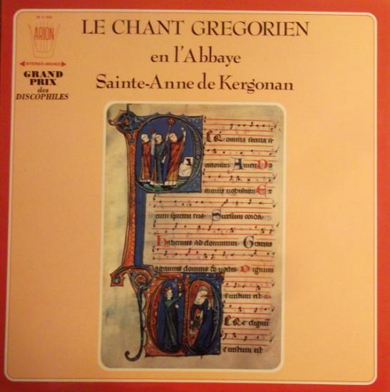 Le Chant Grégorien En L’Abbaye Sainte-Anne De Kergonan - 1969 Fransa Basım 33 Lük LP Albüm Plak