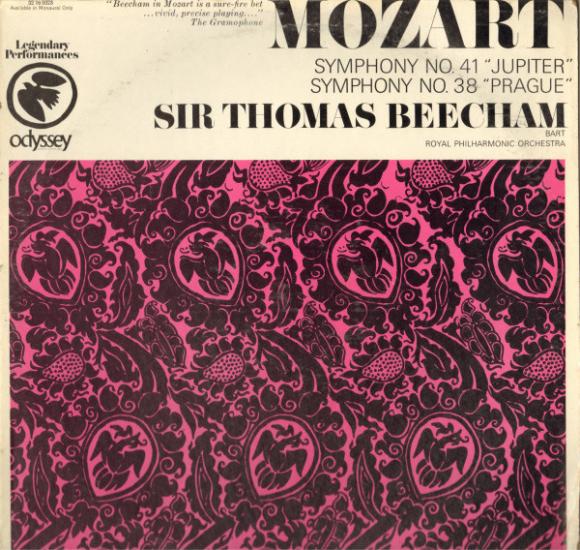 Mozart/ Sir Thomas Beecham- Symphony No.41Jupiter/ Symphony No.8 Pragu -1967 Amerika Basım 33Lük LP