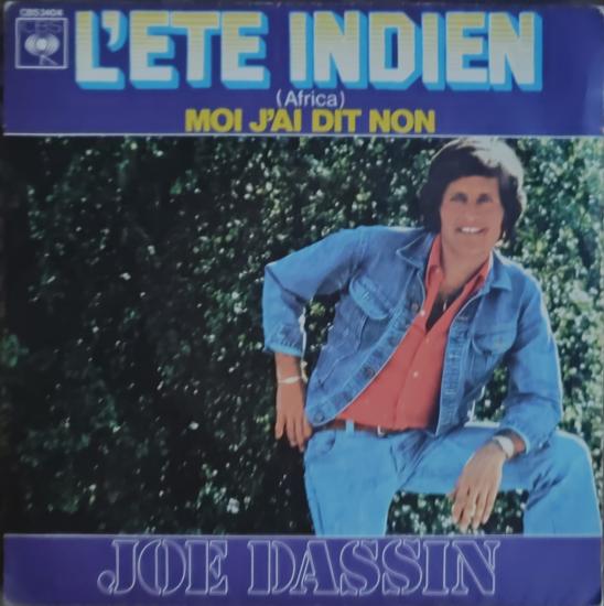 JOE DASSIN - L’ETE INDIEN - 1975 FRANSA BASIM 45 LİK PLAK