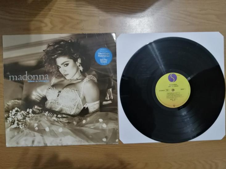 MADONNA - LIKE A VIRGIN - 1984 ALMANYA BASIM 33 LÜK ALBÜM LP PLAK