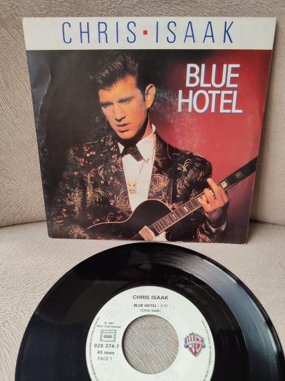 CHRIS ISAAK - Blue Hotel - 1987 Fransa Basım Nadir 45 lik Plak