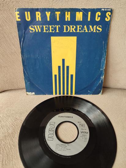 EURYTHMICS - Sweet Dreams  - Fransa 1983 Basım  45lik Plak