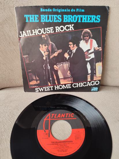 THE BLUES BROTHERS - Jailhouse Rock / Sweet Home Chicago - 1980 Fransa Basım Nadir 45 LİK PLAK 2.EL
