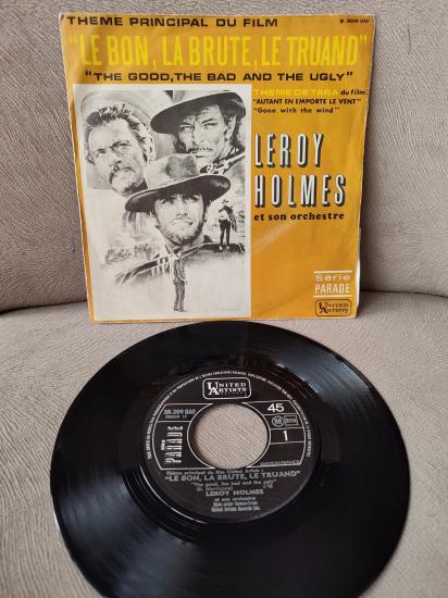 İYİ KÖTÜ ÇİRKİN / Leroy Holmes - Soundtrack 1968 Fransa Basım 45lik Plak - Siyah Etiket 2. el