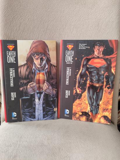 SUPERMAN - EARTH ONE  Volume One + Volume Two - 2 Kitap Set - Hardcover (İngilizce)