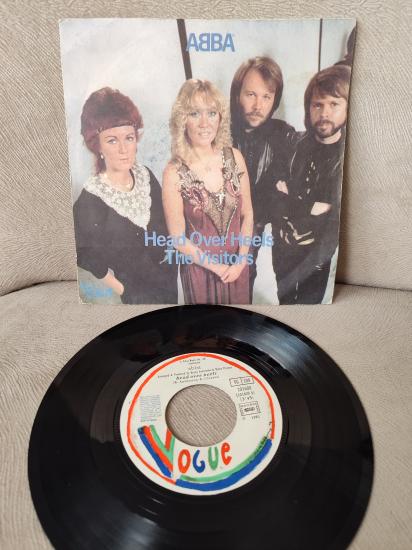 ABBA - Head Over Heels / Visitors  1982 Fransa Basım 45 LİK PLAK