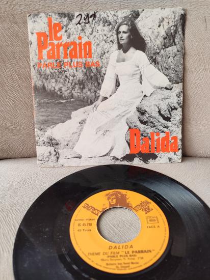 DALIDA - Parle Plus Bas (Theme Du Film ’’Le Parrain’’) -1972 Fransa Basım 45lik Plak