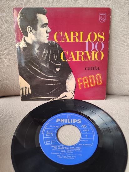 CARLOS DO CARMO - Canta Fado - 1969 Portekiz Basım 4 Parçalık EP Plak