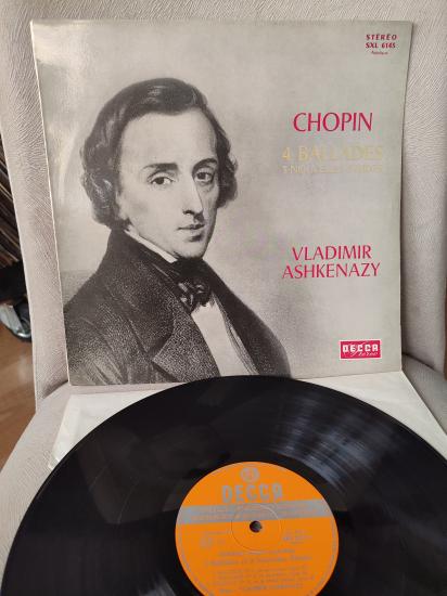 CHOPIN / Vladimir Ashkenazy - 4 Ballades / 3 Nouvelles Études - 1965 Fransa Basım 33lük Plak 2.el