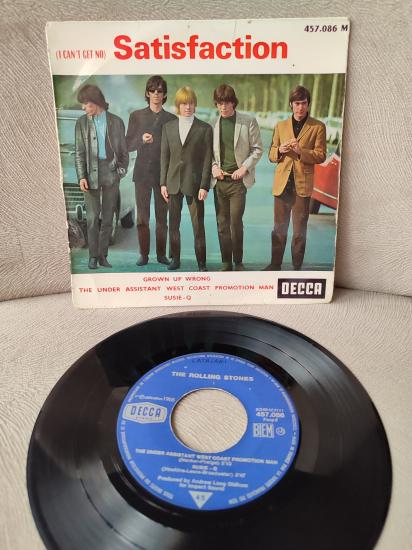 The Rolling Stones  ( I Can’t Get No ) Satisfaction 1965 Fransa Basım EP Plak