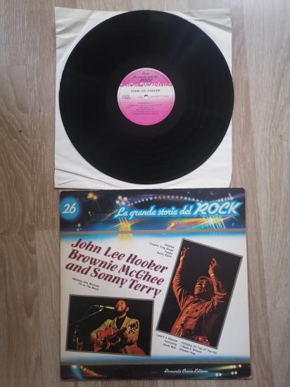 LA GRANDE STORIA DEL ROCK - JOHN LEE HOOKER/ BROWNIE MCGHEE  1981 İTALYA BASIM 33 LÜK LP PLAK 