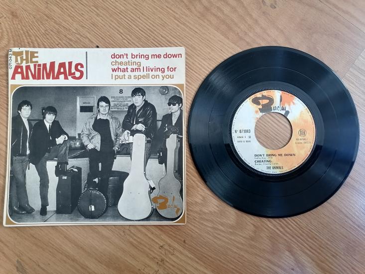 The Animals – Don’t Bring Me Down - 1966 Fransa Basım 4 Parçalık EP 45 lik Plak