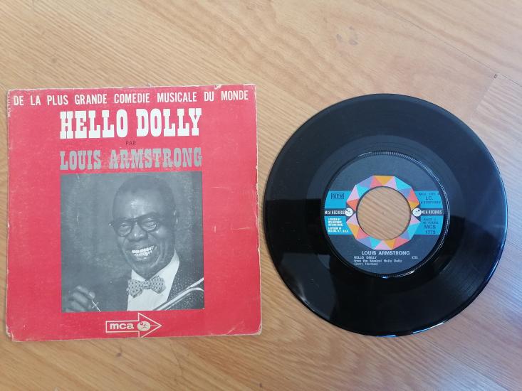 Louis Armstrong ‎– Hello Dolly - 197? Fransa Basım 45 lik Plak