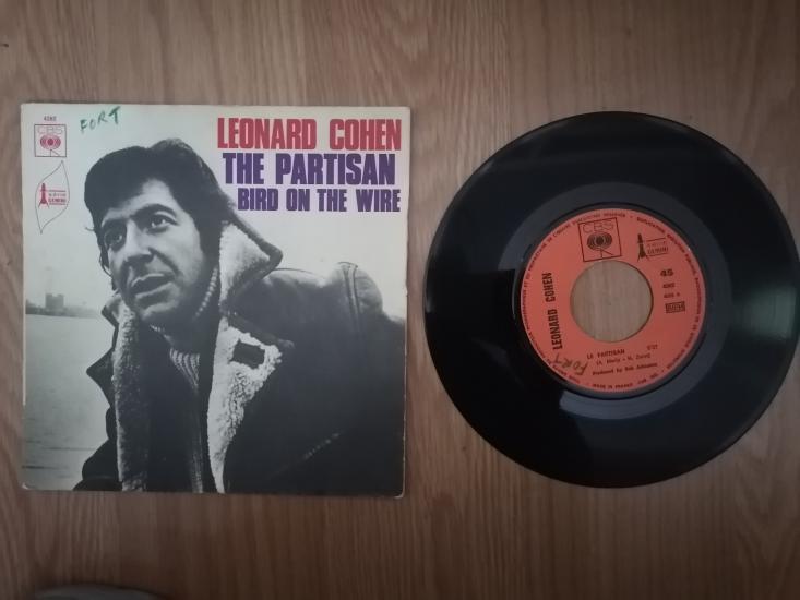 LEONARD COHEN - The Partisan / Bird On The Wire  - 1969  FRANSA BASIM 45 LİK PLAK