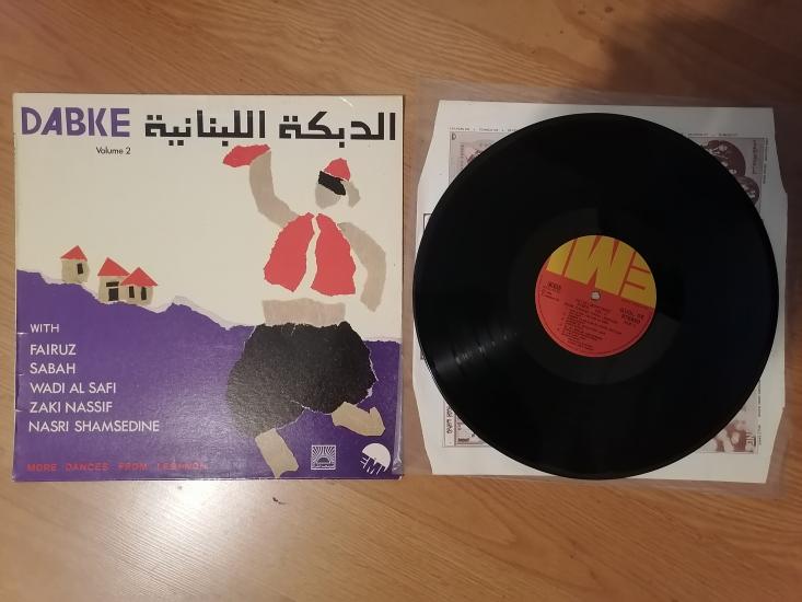 DABKE  Vol.2 From Lebanon Fairuz Sabah 1973 Lübnan Kayıt Yunanistan Basım 33lük Nadir LP Albüm Plak