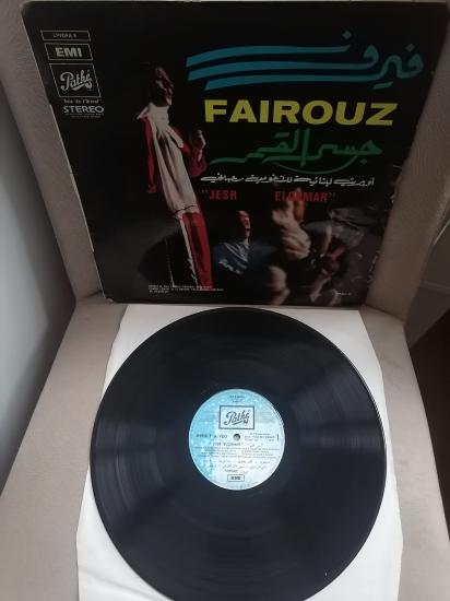 Fairuz ‎– Jesr Elqamar- Fransa Dönem Basım Nadir LP Albüm - 33 LÜK PLAK