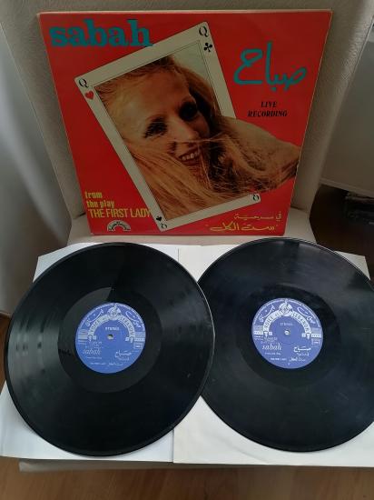 Sabah – From The Play The First Lady 1974 Lübnan Kayıt Yunanistan Basım Double 2XLP Albüm Plak