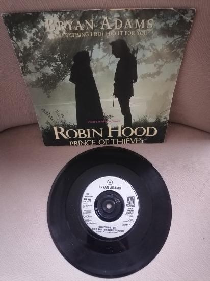 BRYAN ADAMS  - ( Everything I Do ) I Do It For You /Robin Hood Soundtrack - 1991 İngiltere Basım 45 LİK PLAK