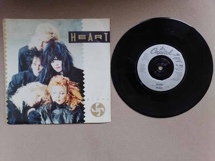 HEART - Alone - 1987 İngiltere Basım 45 LİK PLAK