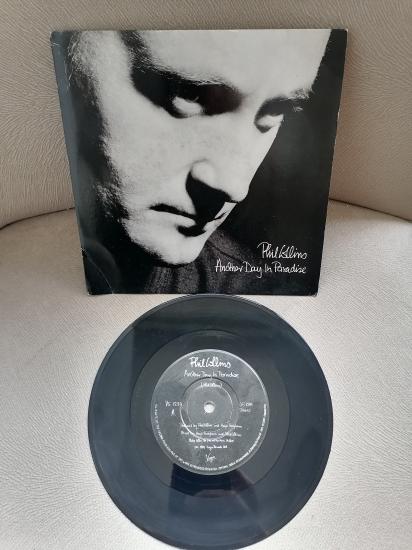 PHIL COLLINS - Another Day In Paradise - 1989 Almanya Basım 45 LİK PLAK