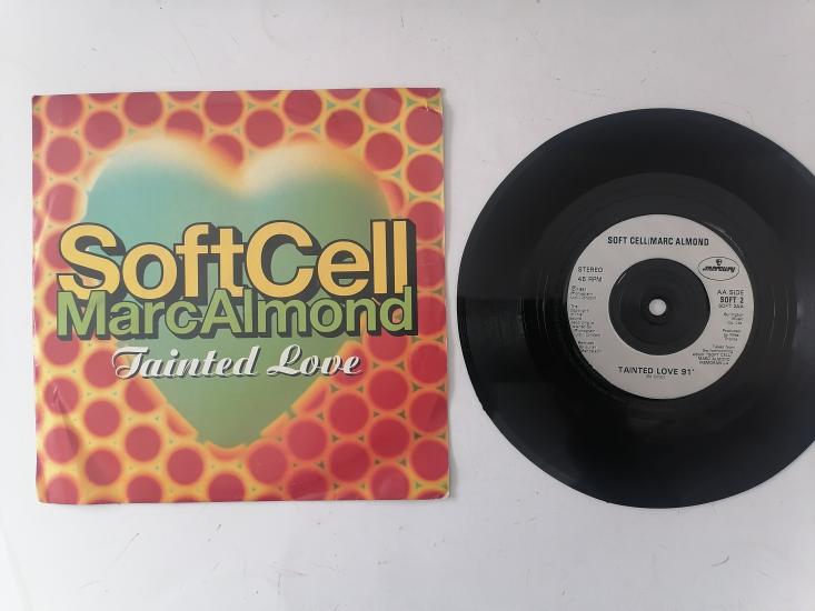 SOFT CELL / MARC ALMOND  - TAINTED LOVE 1991 İNGİLTERE BASIM 45 LİK PLAK