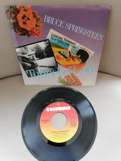 BRUCE SPRINGSTEEN - Tunnel of Love  / Two For the Road 1987 USA Basım 45 LİK PLAK