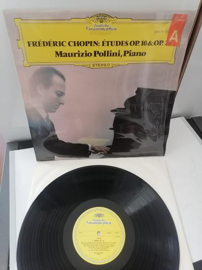 CHOPIN: Etudes Op. 10 & Op.25 -Maurizio Pollini 1973 ALMANYA BASIM LP 33 LÜK PLAK