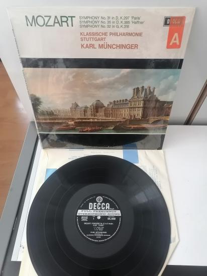 MOZART -Stuttgart Filarmoni - 31. Senfoni / Paris , 35. Senfoni/Haffner , 32. Senfoni - 1969 İngiltere Basım  LP 33 LÜK PLAK