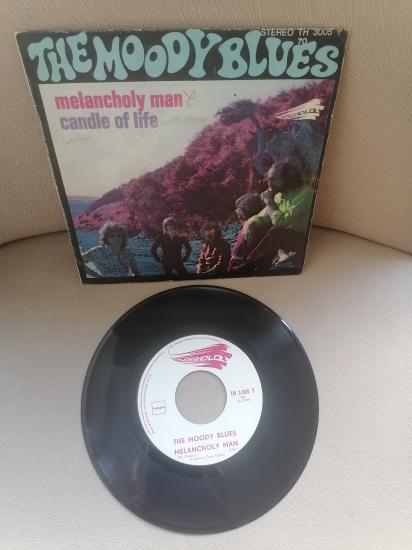 THE MOODY BLUES - MELANCHOLY MAN - 1970 FRANSA BASIM  45 LİK PLAK