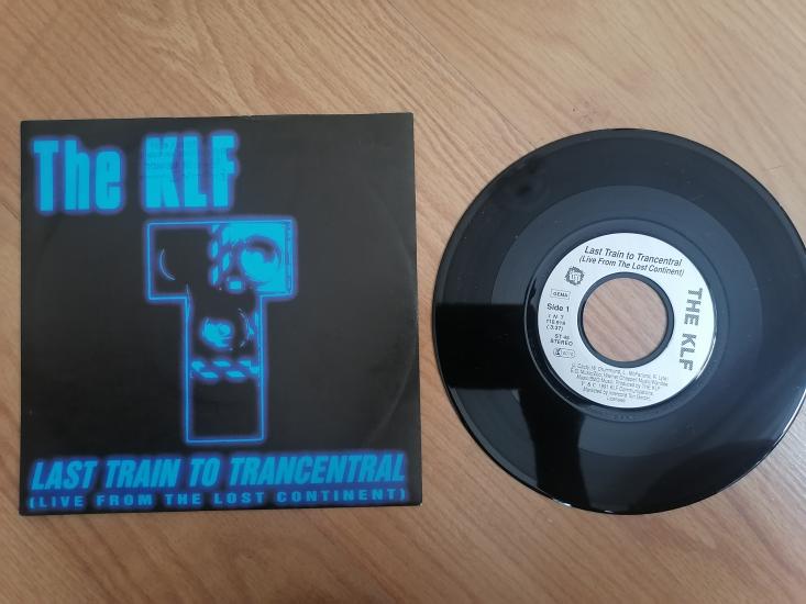 THE KLF -  Last Train Trancentral ( Live From the Last Continent )1991 Almanya Basım 45 LİK PLAK