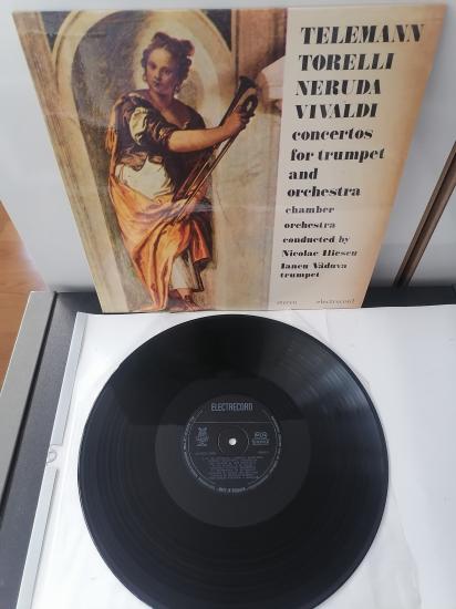 TELEMANN/TORELLI/NERUDA/VIVALDI Concertos For Trumpet and Orchestra 1986 Romanya Basım LP Plak