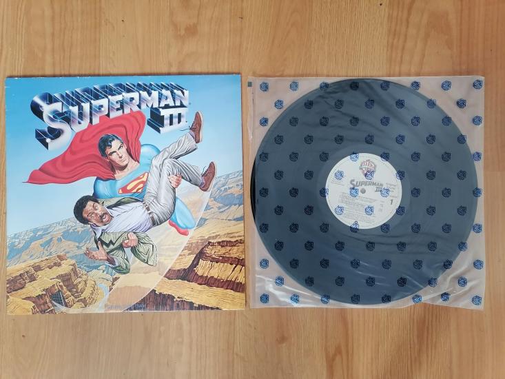 SUPERMAN III - Soundtrack - Giorgio Moroder - 1983 USA Basım - 33 lük LP Plak Albüm 2. el