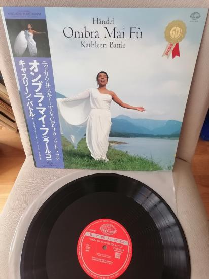 HANDEL  / Kathleen Battle ‎– Ombra Mai Fù - 1987 Japonya Basım - LP Plak Albüm - Obi’li