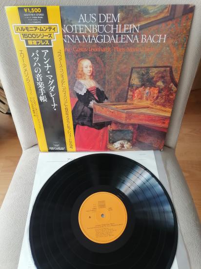 J.S. BACH - Aus Dem Notenbüchlein Der Anna Magdalena Bach  Japonya Basım - LP Plak Albüm - Obi’li