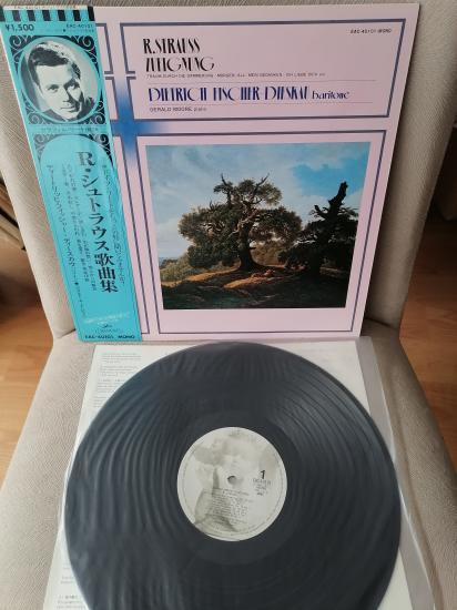 R. STRAUSS Zueignung / Morgen / Ich Liebe Dich etc. 1962  Japonya Basım  LP Plak Albüm Obi’li 2. EL