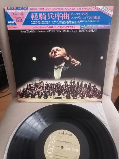 EUGENE ORMANDY & The Philadelphia Orchestra – Spectacular Overtures- 1981 Japonya Basım - LP Plak Albüm - Obi’li 