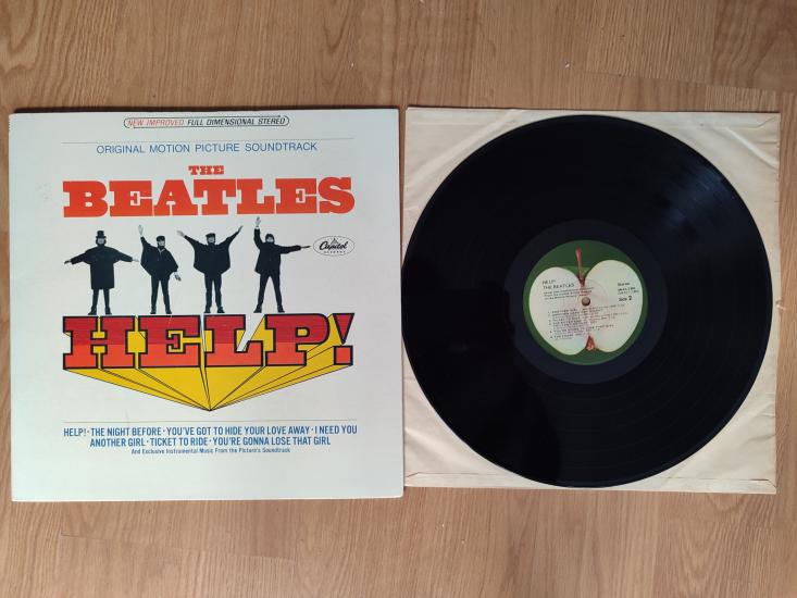 THE BEATLES - HELP! / Soundtrack - 1965 USA Basım Albüm LP Plak