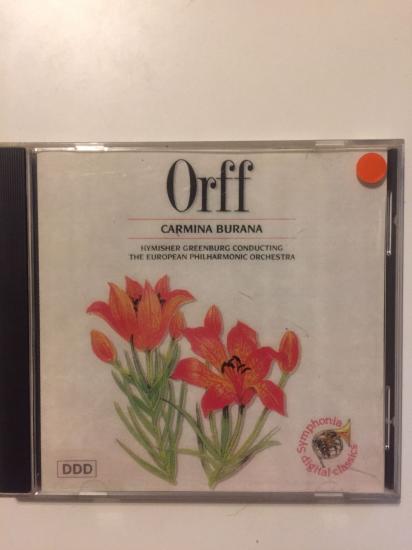 CARMINA BURANA - ORFF -  HYMISHER GREENBURG CONDUCTING - THE EUROPEAN PHILHARMONIC ORCHESTRA - TÜRKİYE BASIM - CD ALBÜM - KIRMII BANDROLLÜ