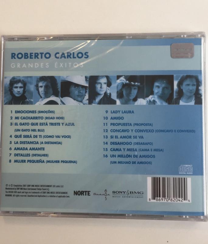 ROBERTO CARLOS - GRANDES EXITOS - 2007 TÜRKİYE SONY BMG  BASIM CD ALBÜM - AÇILMAMIŞ AMBALAJINDA