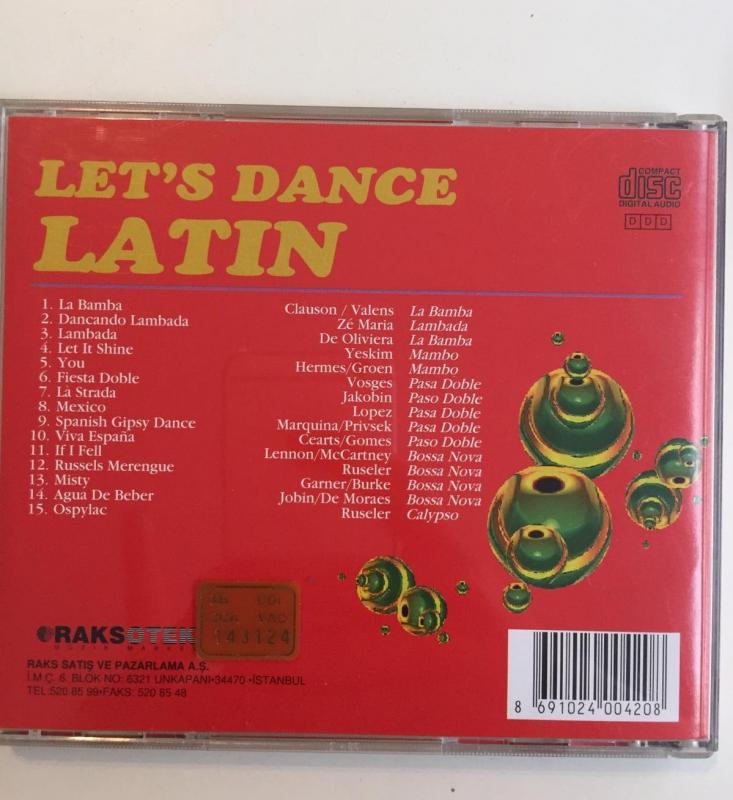 LET’S DANCE LATIN - TÜRKİYE BASIM - CD ALBÜM - SARI BANDROLLÜ