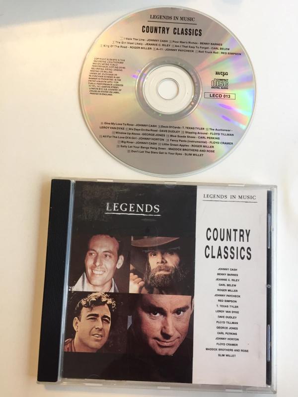 LEGENDS IN MUSIC COUNTRY CLASSICS - İNGİLTERE BASIM - CD ALBÜM