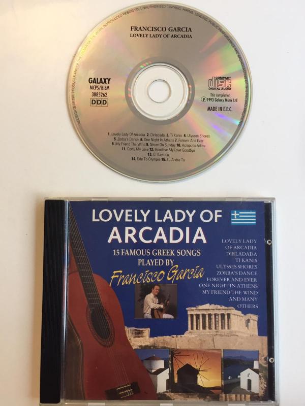 FRANCISCO GARCIA - LOVELY LADY OF ARCADIA - 1993 AVRUPA BASIM - CD ALBÜM - SARI BANDROLLÜ