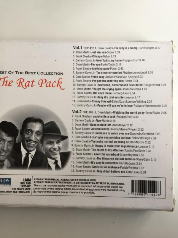 THE RAT PACK - BEST OF THE BEST COLLECTION - 2009 İRLANDA BASIM - CD ALBÜM - ÖZEL KARTON KABIYLA