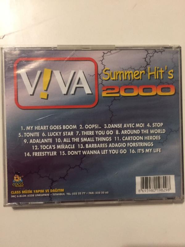 VIVA SUMMER HIT’S 2000 - TÜRKİYE BASIM - CD ALBÜM